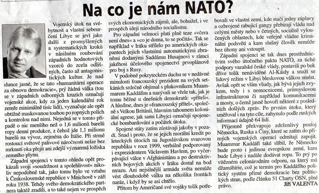 Na co je nám NATO