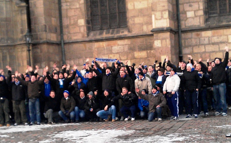 Schalke 04 Gelsenkirchen - fotbaloví fanoušci v Plzni