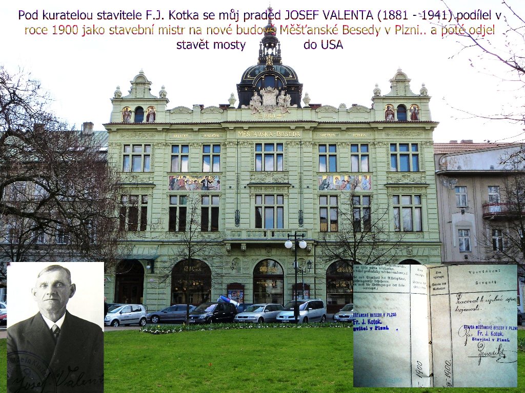 Josef Valenta (1881 - 1941) - stavební mistr